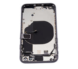 Replacement Back Housing W/ Small Components Pre-Installed Compatible with Apple iPhone 8 (No Logo) (Aftermarket Plus) (Space Gray)