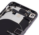 Replacement Back Housing W/ Small Components Pre-Installed Compatible with Apple iPhone 8 (No Logo) (Aftermarket Plus) (Space Gray)