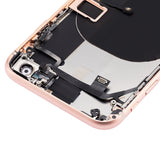 Replacement Back Housing W/ Small Components Pre-Installed Compatible with Apple iPhone 8 (No Logo) (Aftermarket Plus) (Gold)