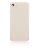 Replacement Back Housing W/ Small Components Pre-Installed Compatible with Apple iPhone 8 (No Logo) (Aftermarket Plus) (Gold)