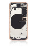 Replacement Back Housing W/ Small Components Pre-Installed Compatible with Apple iPhone 8 (No Logo) (Aftermarket Plus) (Gold)