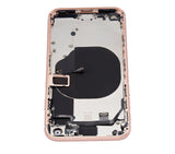 Replacement Back Housing W/ Small Components Pre-Installed Compatible with Apple iPhone 8 (No Logo) (Aftermarket Plus) (Gold)