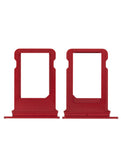 Replacement Sim Card Tray Compatible with Apple iPhone 8 Plus (Red)