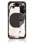 Replacement Back Housing W/ Small Components Pre-Installed Compatible with Apple iPhone 8 (Used OEM Pull: Grade C) (Space Gray)