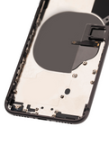 Replacement Back Housing W/ Small Components Pre-Installed Compatible with Apple iPhone 8 (Used OEM Pull: Grade A) (Space Gray)