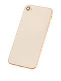 Replacement Back Housing W/ Small Components Pre-Installed Compatible with Apple iPhone 8 (Used OEM Pull: Grade B) (Gold)