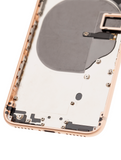 Replacement Back Housing W/ Small Components Pre-Installed Compatible with Apple iPhone 8 (Used OEM Pull: Grade C) (Gold)