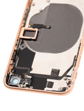 Replacement Back Housing W/ Small Components Pre-Installed Compatible with Apple iPhone 8 (Used OEM Pull: Grade C) (Gold)