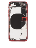 Replacement Back Housing W/ Small Components Pre-Installed Compatible with Apple iPhone 8 (Used OEM Pull: Grade C) (Red)