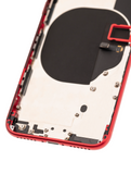 Replacement Back Housing W/ Small Components Pre-Installed Compatible with Apple iPhone 8 (Used OEM Pull: Grade C) (Red)