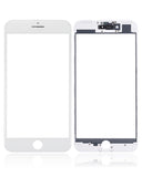 Replacement 3 in 1 (Glass With OCA Pre-Installed + Frame) Compatible with OCA Master iPhone 7 Plus (OCA Master) (2 Pack) (White)