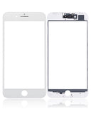 Replacement 3 in 1 (Glass With OCA Pre-Installed + Frame) Compatible with OCA Master iPhone 8 Plus (OCA Master) (2 Pack) (White)