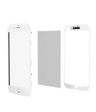 Replacement 3 in 1 (Glass With OCA Pre-Installed + Frame) Compatible with OCA Master iPhone 8 Plus (OCA Master) (2 Pack) (White)