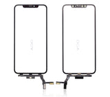 Replacement 3 in 1 (Glass With OCA Pre-Installed + Frame) Compatible with OCA Master iPhone 8 Plus (OCA Master) (2 Pack) (Black)