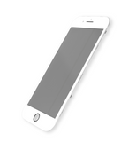 Replacement Glass With Frame / OCA / Polarizer Pre-Installed Compatible with Apple iPhone 7 (White) (Premium / 4 in 1) (2 Pack)