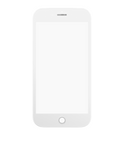 Replacement Glass With Frame / OCA / Polarizer Pre-Installed Compatible with Apple iPhone 7 (White) (Premium / 4 in 1) (2 Pack)