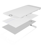 Replacement 4 in 1 (Front Glass + Frame + Polarizer + OCA Pre-Installed) Compatible with Apple iPhone 7 Plus (2 Pack) (White)