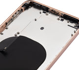Replacement Back Housing W/ Small Components Pre-Installed Compatible with Apple iPhone 8 Plus (No Logo) (Aftermarket Plus) (Gold)