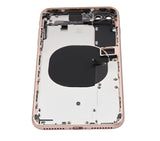 Replacement Back Housing W/ Small Components Pre-Installed Compatible with Apple iPhone 8 Plus (No Logo) (Aftermarket Plus) (Gold)