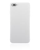 Replacement Back Housing W/ Small Components Pre-Installed Compatible with Apple iPhone 8 Plus (No Logo) (Aftermarket Plus) (Silver)