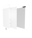 Replacement 4 in 1 (Front Glass + Polarizer + Frame + OCA Pre-Installed) Compatible with Apple iPhone 8 Plus (2 Pack) (White)