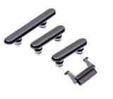 Replacement Hard Buttons (Power / Volume / Switch) Compatible with Apple iPhone X (Black)