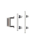 Replacement Hard Buttons (Power / Volume / Switch) Compatible with Apple iPhone X (Silver)