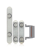 Replacement Hard Buttons (Power / Volume / Switch) Compatible with Apple iPhone X (Silver)