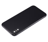 Replacement Back Housing W/ Small Components Pre-Installed Compatible with Apple iPhone X (No Logo) (Aftermarket Plus) (Space Gray)