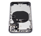Replacement Back Housing W/ Small Components Pre-Installed Compatible with Apple iPhone X (No Logo) (Aftermarket Plus) (Space Gray)