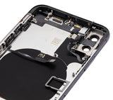 Replacement Back Housing W/ Small Components Pre-Installed Compatible with Apple iPhone X (No Logo) (Aftermarket Plus) (Space Gray)