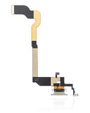 Replacement Charging Port Flex Cable Compatible with Apple iPhone X (Premium) (Silver)