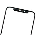 Replacement Glass With Frame & OCA Pre-Installed Compatible with Apple iPhone X (Frame With Glue) (Premium / 3 in 1) (2 Pack)