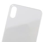Replacement Back Cover Glass Compatible with Apple iPhone X (No Logo) (Silver)