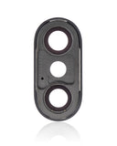Replacement Back Camera Lens With Bracket & Bezel Compatible with Apple iPhone X (Space Gray) (Real Sapphire l Premium)