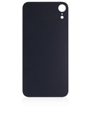 Replacement Back Glass With 3M Adhesive Compatible with Apple iPhone XR (No Logo / Large Camera Hole) (White)