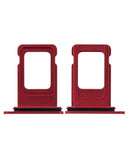 Replacement Single Sim Card Tray Compatible with Apple iPhone XR (Red)