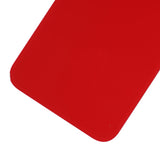 Replacement Back Glass With 3M Adhesive Compatible with Apple iPhone XR (No Logo / Large Camera Hole) (Red)