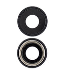 Replacement Back Camera Lens With Bracket & Bezel Compatible with Apple iPhone XR (Black) (10 Pack) (Real Sapphire l Premium)