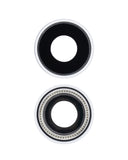 Replacement Back Camera Lens With Bracket & Bezel Compatible with Apple iPhone XR (White) (10 Pack) (Real Sapphire l Premium)