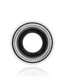 Replacement Back Camera Lens With Bracket & Bezel Compatible with Apple iPhone XR (White) (10 Pack) (Real Sapphire l Premium)