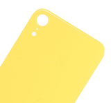 Replacement Back Cover Glass Compatible with Apple iPhone XR (No Logo) (Yellow)