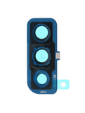 Replacement Back Camera Lens With Bracket / Bezel Compatible with Samsung Galaxy A30s (A307 / 2019) (Blue)