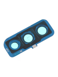 Replacement Back Camera Lens With Bracket / Bezel Compatible with Samsung Galaxy A30s (A307 / 2019) (Blue)