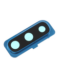 Replacement Back Camera Lens With Bracket / Bezel Compatible with Samsung Galaxy A30s (A307 / 2019) (Blue)