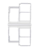 Replacement Dual Sim Card Tray Compatible with Samsung Galaxy A31 (A315 / 2020) (Prism Crush White)