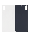 Replacement Back Cover Glass Compatible with Apple iPhone XS (No Logo) (Silver)