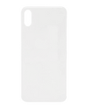 Replacement Back Cover Glass Compatible with Apple iPhone XS (No Logo) (Silver)