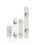 Replacement Hard Buttons (Power / Volume / Switch) Compatible with Apple iPhone XS / XS Max (Silver)
