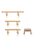 Replacement Hard Buttons (Power / Volume / Switch) Compatible with Apple iPhone XS / XS Max (Gold)